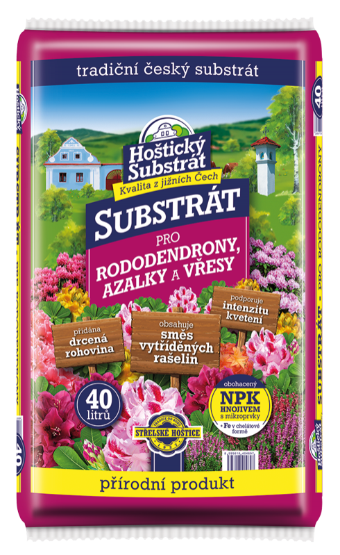 Hoštický Substrát na rododendróny, azalky a vresy 40l