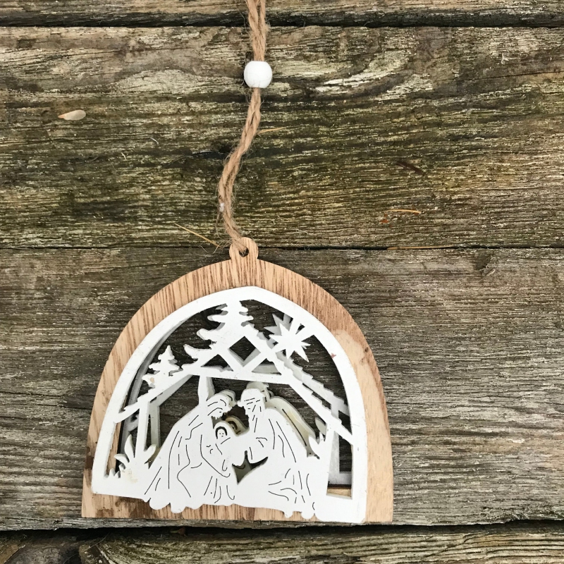 Betlehem drevený na zavesenie