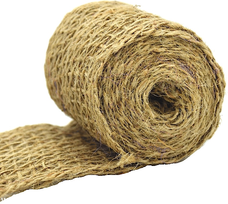 Jutová stuha natur 6cmx1m metráž