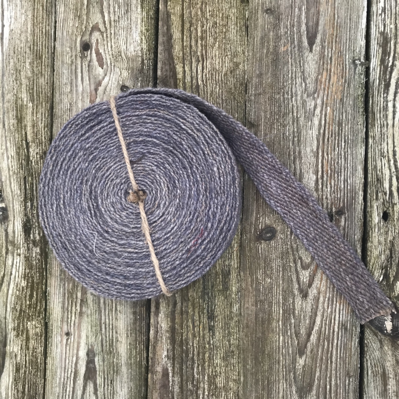 Jutová stuha modro - hnedá 3cmx10m