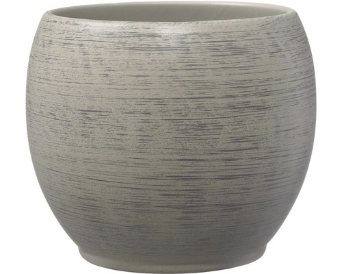 Obal na kvetináč keramický sivý  ´Alberta´