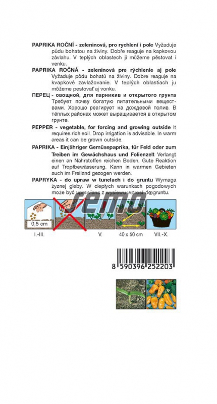 Semo Paprika ročná ´Hamík´