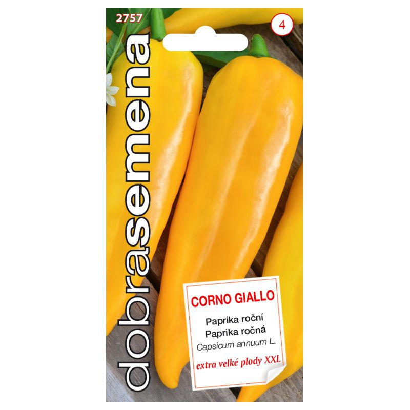 Dobrá semena Paprika ročná ´Corno Giallo´