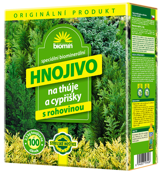 Forestina Organicko - minerálne hnojivo na tuje a cyprušteky 1kg