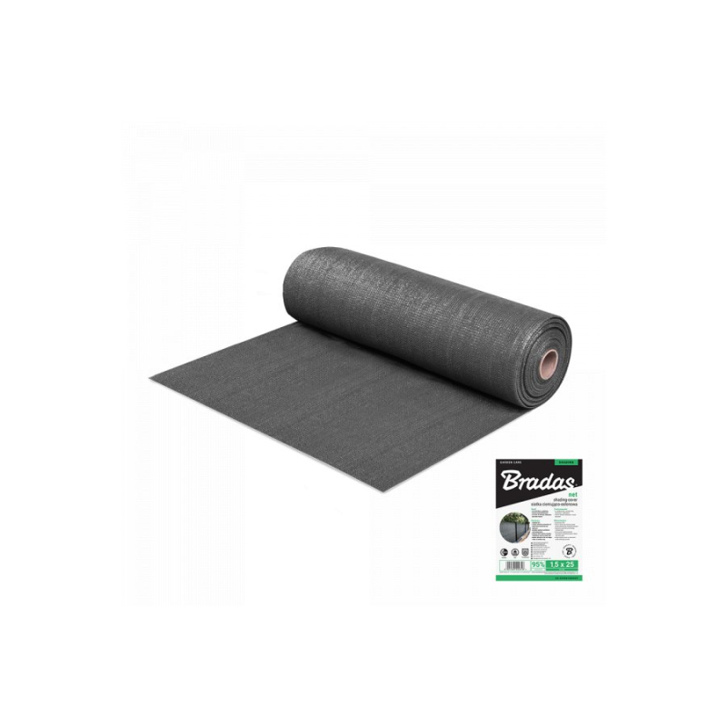 Tieniaca sieť 90% - Antracit - 1,5 x 25m