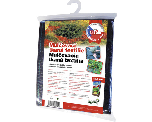 Tkaná textília čierna 100g, 1,6 x 5m