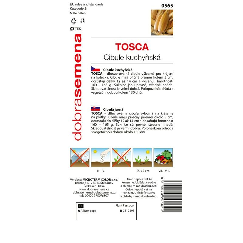 Dobrá semena Cibuľa kuchynská Tosca