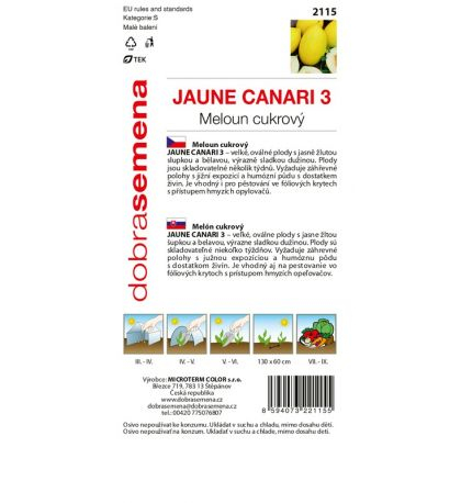 Dobrá semena Melón cukrový ´Jaune Canary´