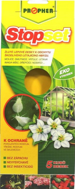 STOPSET ŽLTÉ LEPOVÉ DOSKY