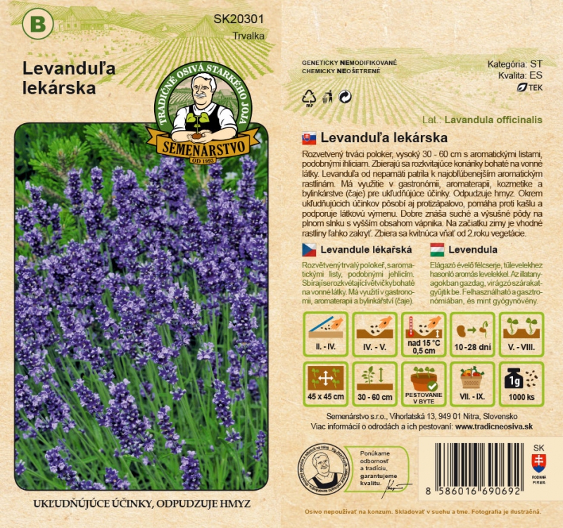 Semenárstvo Levanduľa lekárska