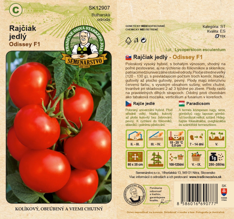Semenárstvo Rajčiak jedlý ´Odisey F1´