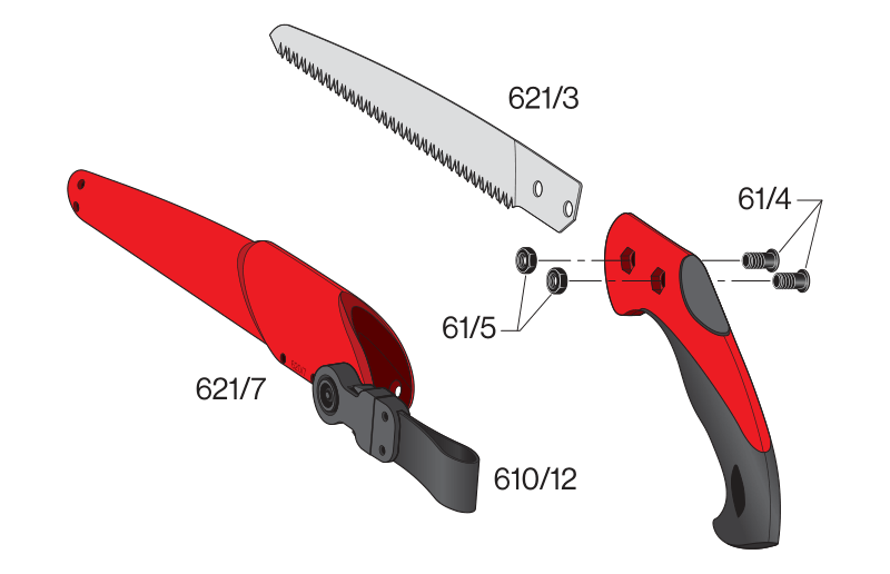 FELCO 621  Prerezávacia pílka - plát 24 cm