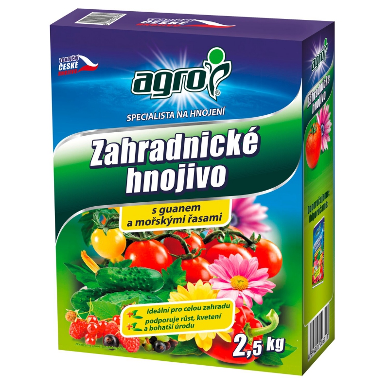 AGRO Záhradnické hnojivo 2,5 kg