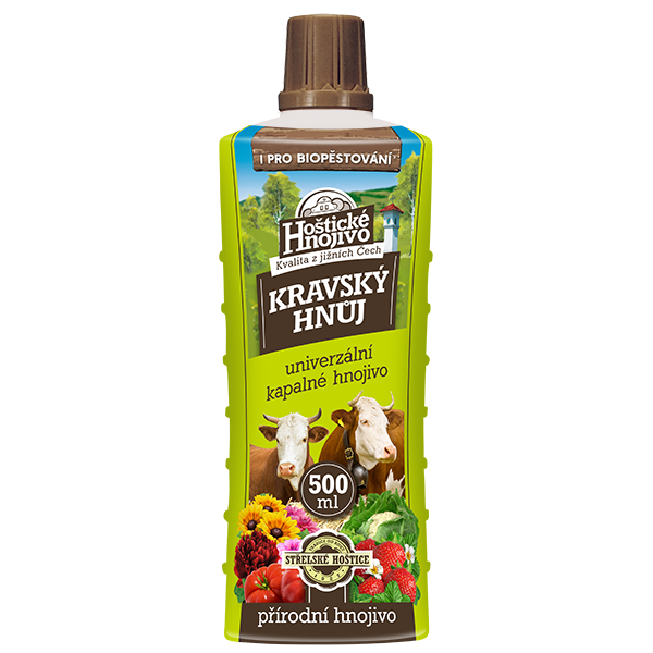 Hoštické hnojivo kvapalný kravský hnoj 0,5l