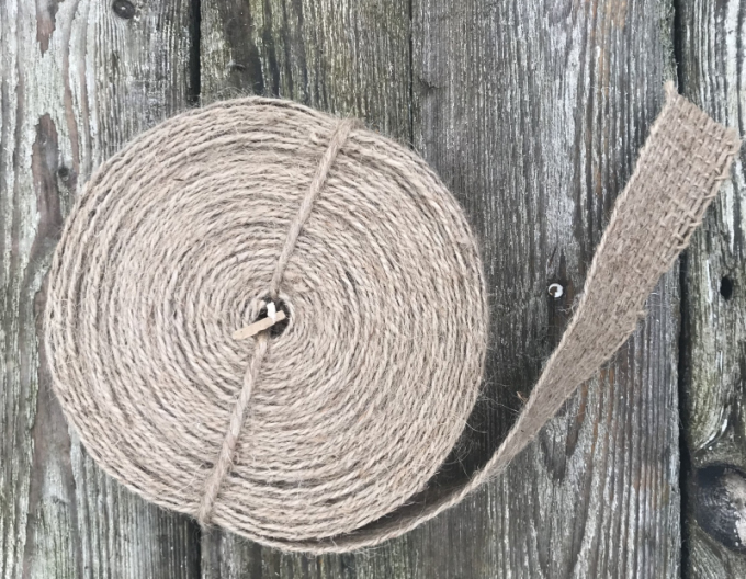 Jutová stuha hnedá 3cmx10m