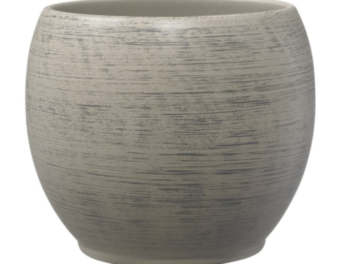 Obal na kvetináč keramický sivý veľký ´Alberta´