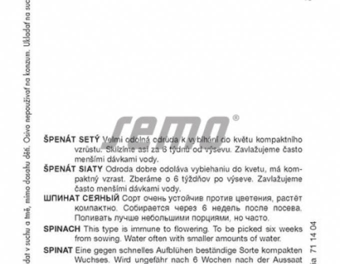 Semo Špenát siaty ´Sacramento F1´