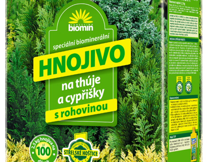 Forestina Organicko - minerálne hnojivo na tuje a cyprušteky 1kg