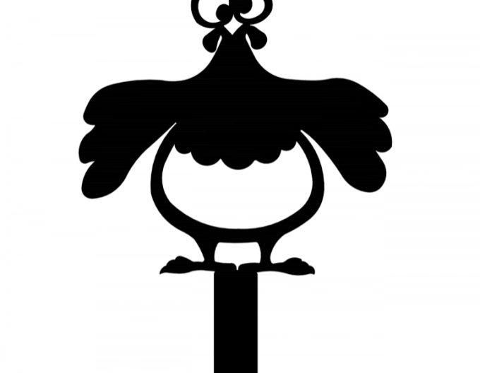 Záhradný zápich – sliepka 15cm