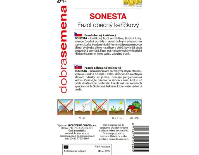 Dobrá semena Fazuľa záhradná kríčkovitá ´Sonesta´