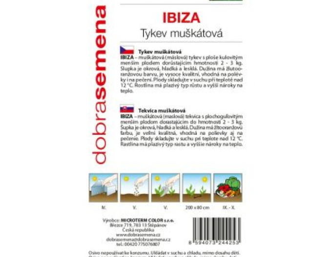 Dobrá semena Tekvica muškátová ´Ibiza´
