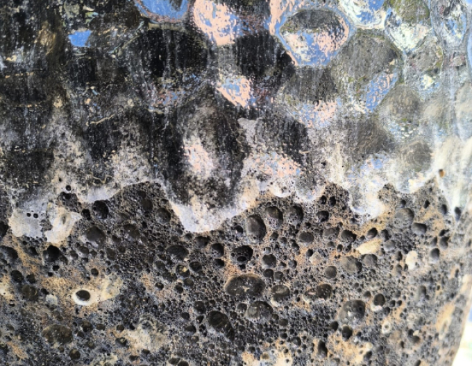 Kvetináč keramický M - čierny dekor